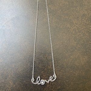 Brighton Love script necklace